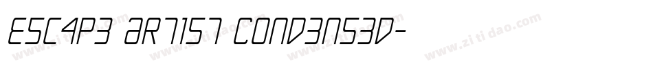 Escape Artist Condensed字体转换